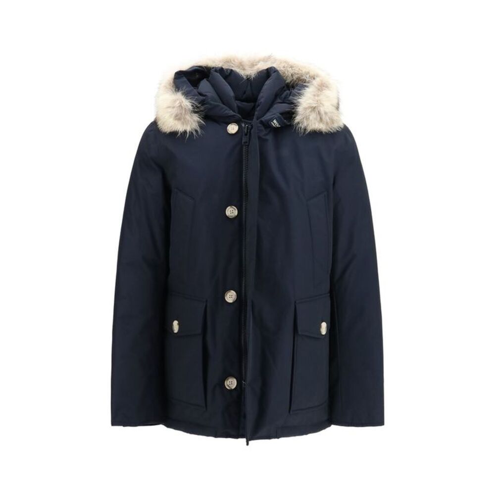 Woolrich Blue Cotton Men's Parka